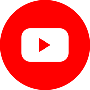 Ein roter Kreis mit einem weißen Rechteck in der Mitte, das ein rotes Dreieck enthält, das nach rechts zeigt. Das YouTube Logo.